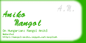 aniko mangol business card